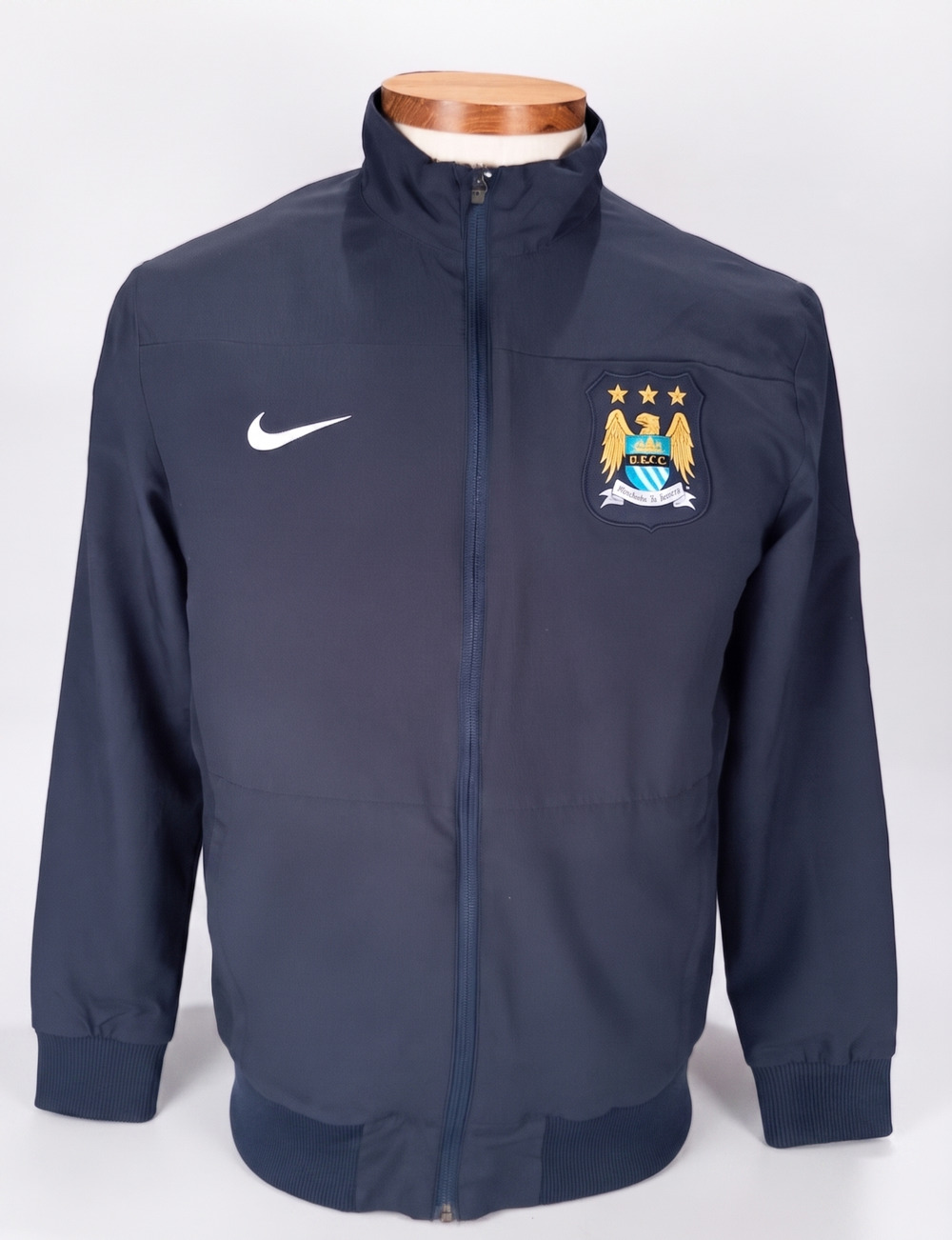 Nike Manchester City FC Soccer Track Jacket Mens Navy Blue Dri-Fit 574876